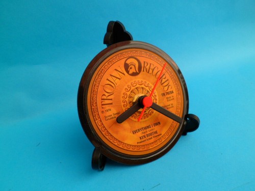 CLOCKS Upcycled Vinyl Record Hit Singles Desk Side Table Chart Songs LIST K - Picture 11 of 48
