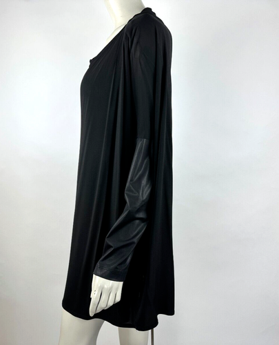 Bryn Walker Damien Tunic Top Women L EUC Long Dolman Sleeve Oversized Boat Neck - Picture 9 of 14