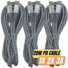 6/10FT USB to Type-C Charger Cable PD Fast Charging Cord for iPhone 14 13 12 11