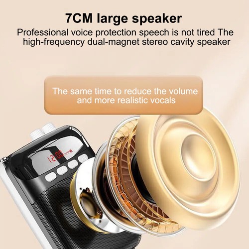 For Teachers Portable Voice Amplifier with Microphone Headset Personal Speaker - Picture 5 of 26