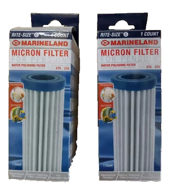 Lot of 2 Marineland Micron Filter For Penguin Pro 275 375 Rite Size C