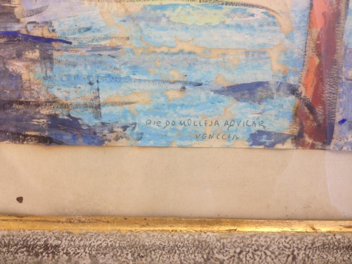 Vintage Original Painting Signed Diego Molleja Aguilar - Venecia - Picture 4 of 12
