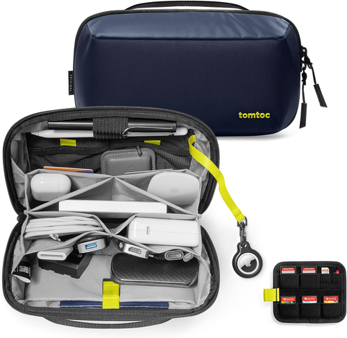 Tomtoc Electronic Organizer Accessory Tech Pouch for Macbook Charger, Cables, Po - Picture 11 of 12