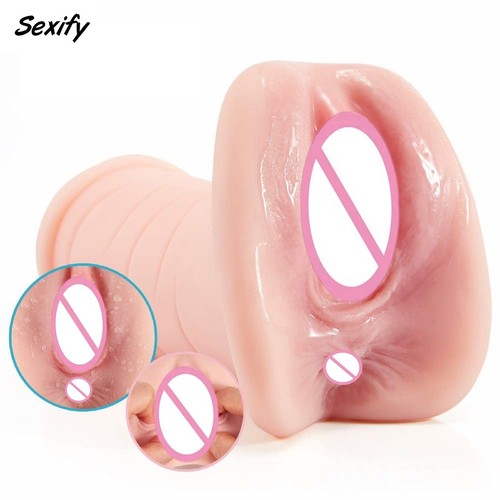 Realistic Vagina Male Masturbator Pocket Pussy Masturbation Cup Stroker Sex Toy - Picture 17 of 20