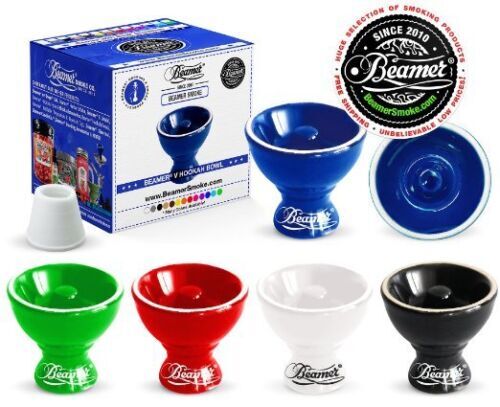2X-LOT Ceramic Hookah Head Bowl Shisha Narghila Plus 12 Free asst Mouth piece - Picture 1 of 1