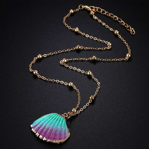 Collar Colgante Playa Joyería Cadena Concha Mar Boho Mujer Gargantilla Caracola Cowrie - Imagen 6 de 43