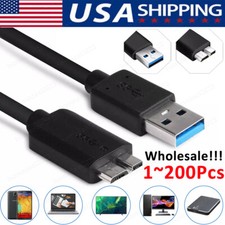 Micro Usb 3.0 To Micro B Male Cable High Speed for External Hard Drive Disk LOT