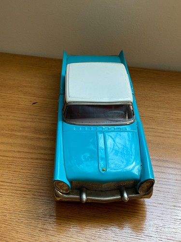Coche de juguete de hojalata Lincoln 1958 Bandai Fleet Line Japón grande 11,5 pulgadas coche raro IA-39 - Imagen 4 de 13