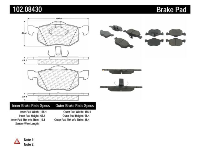 Centric Disc Brake Pad 103.08430