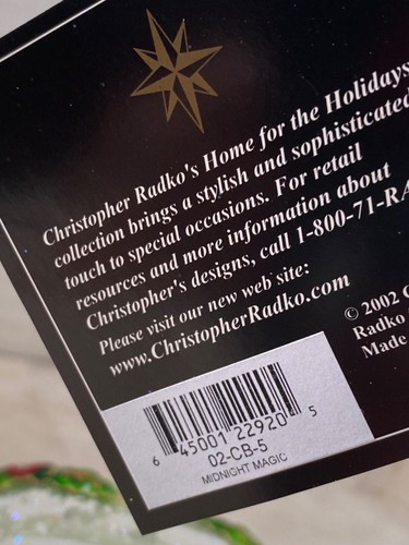 Christopher Radko Midnight Magic Ornament Set 3 Stück Flying Santa Neu mit Etikett Weihnachten - Bild 6 von 13