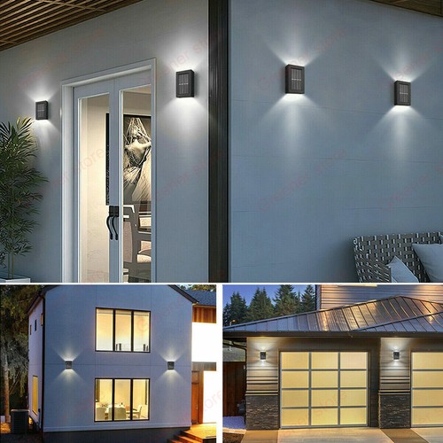 Solaire 2 LED Pont Lumière Chemin Jardin Escaliers Étape Clôture Lampe Extérieur - Picture 21 of 25