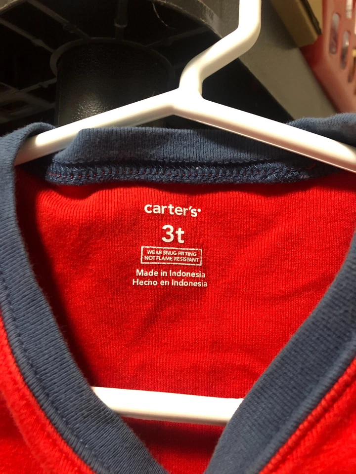 Camiseta Carters Niños Midnight Burger Club Snacker Talla 3T Foto 3 de 3