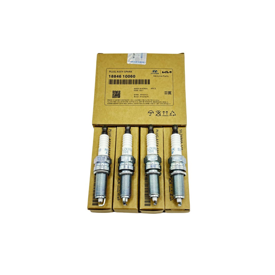 4PCS Iridium 18846-10060 SILZKR6B10E Spark Plugs For Hyundai ACCENT KIA RIO SOUL
