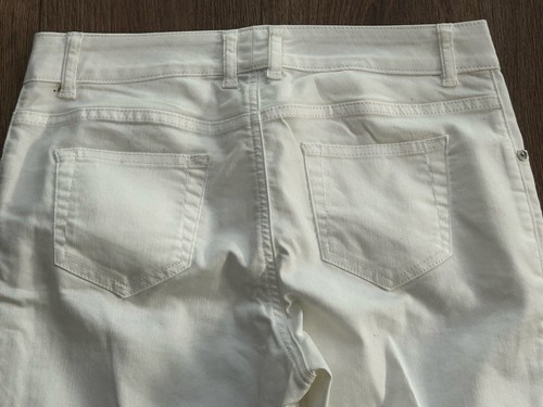 New With Tags Oui White Stretch Jeans Straight Trousers Sz 40 UK 12-14 Rrp £89 - Picture 20 of 23