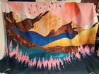 MOUNTAIN SCENE WALL TAPESTRY 49" X 59" GORGEOUS ADDITION TO ANY ROOM