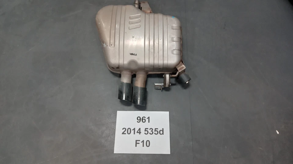 ✅ 14-16 OEM BMW F10 535d N57 Sistema de escape trasero diésel silenciador tubo resonador Foto 2 de 4