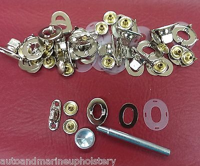 10 Common Sense Twist Lock Fasteners Sail Cover Dodger with Eyelet /& Stud 30 Pc