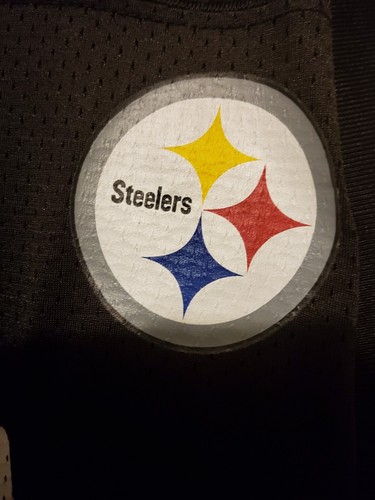 Reebok NFL Troy Polamalu schwarz Pittsburgh Steelers Trikot Größe Medium - Bild 4 von 8