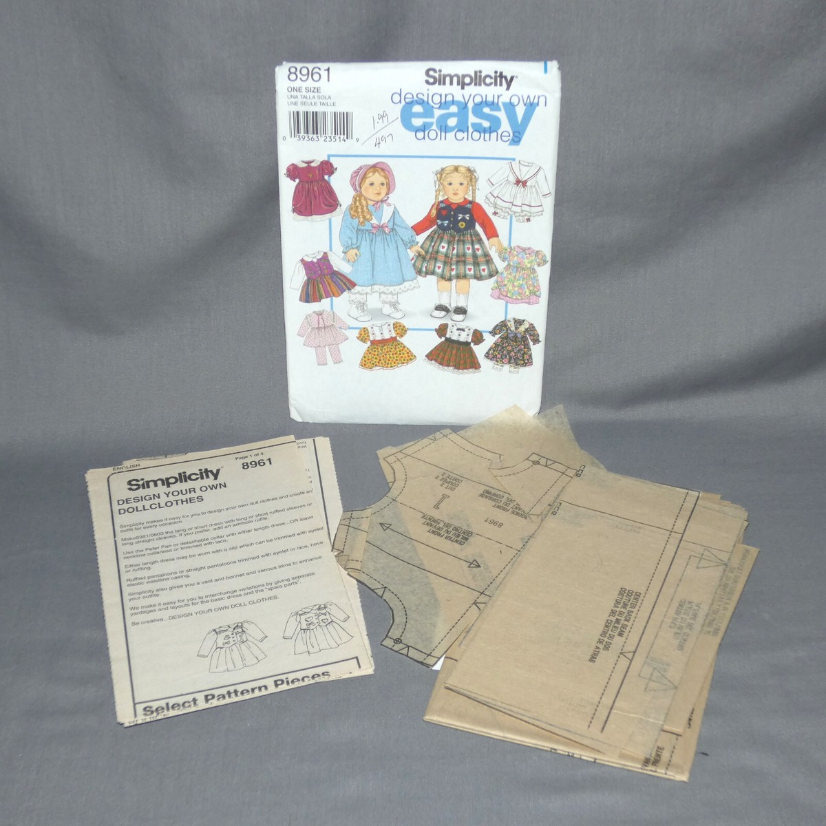 8961 Simplicity Sewing Pattern Fits 18