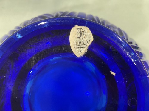Fenton Cobalt Blue Rose Bowl - Picture 3 of 3