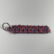 Handmade Braided Paracord Keychain Multicolor