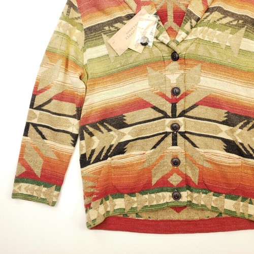 Ralph Lauren Aztec Cardigan Small / XS Women Navajo Southwestern Denim Supply - Picture 8 of 19
