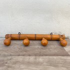 Antique French Coat Hook Hat 4 Pegs Hanger Faux Bamboo rack 130825*
