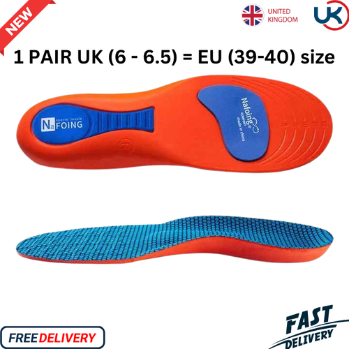 ARBEITSSTIEFEL ORTHESEN FUSSGEWÖLBE FERSENSTÜTZE SCHUHEINLAGEN MASSAGE GEL EINLEGESOHLEN UK - Bild 16 von 20