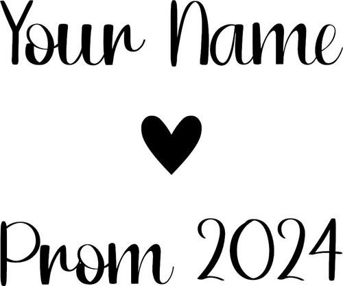 Personalised Prom School Leavers Vinyl Decal Sticker for Glass/Car/Window/Wall - Picture 4 of 5