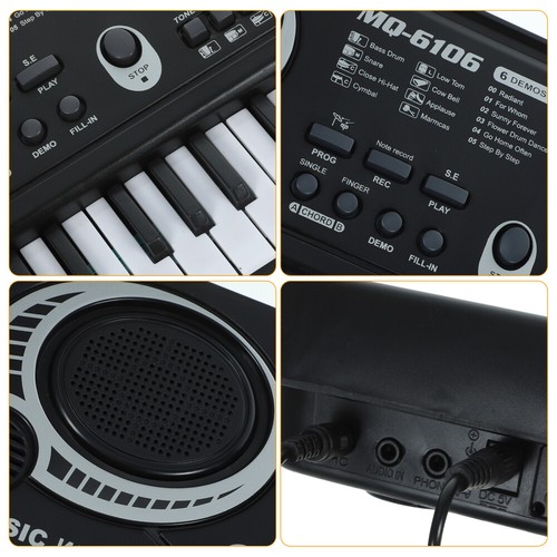 Mini 61-Key Electric Piano Keyboard w/ Microphone - Perfect for Small Spaces - Picture 11 of 24