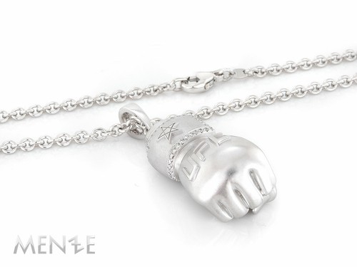 Kette Collier Boxhandschuh 750/- Weißgold 64 Brillanten 0,33 ct by Menze (22185) - Bild 5 von 9