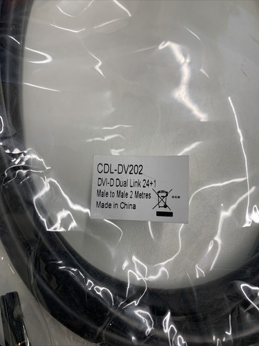 2m DVI Cable DVI-D to DVI-D Single Link PC Computer to Monitor Lead 2 Metre - Picture 2 of 3