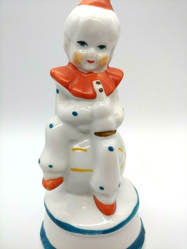 PORCELAIN CLOWN FIGURINE BY SOPHIA ANN 6.5"H - Picture 2 of 7