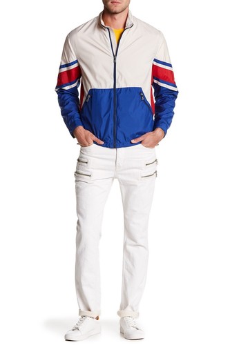 NWT HUDSON Broderick pocket Straight Men Stretch Jeans 34 x 32 White Wash $245 - Picture 4 of 5