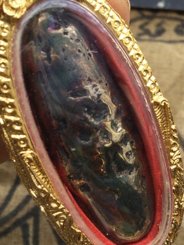 Magic Grün Leklai Metall Charm Anhänger Glückliches Leben kraftvoll Thai Buddha Amulette - Bild 5 von 7
