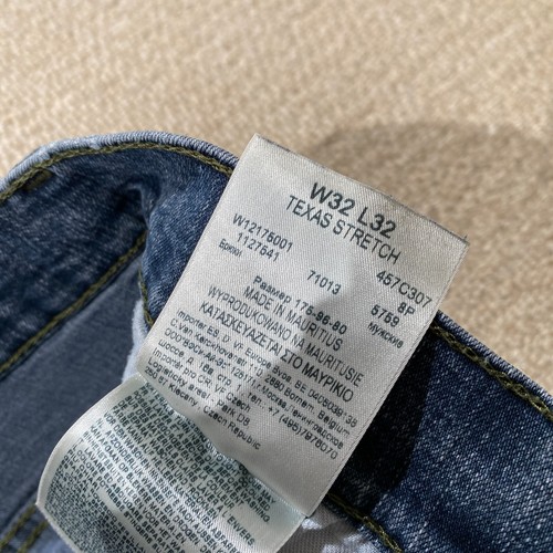 Wrangler Texas Stretch Jeans Mens 32x32 Blue Lightweight Denim Trousers USA - Picture 10 of 11