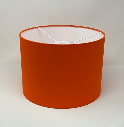 Lampenschirm hellorange Baumwolle Trommel Lampenschirm - Bild 6 von 12