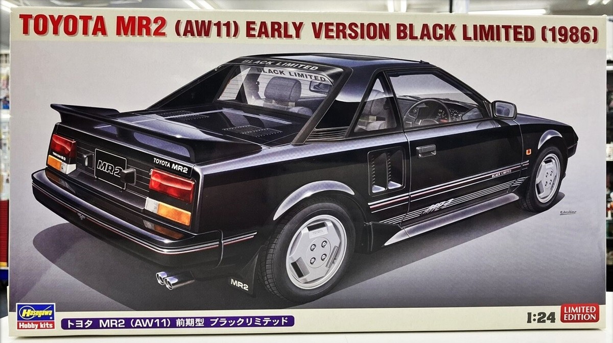 1/24 Toyota MR2 (AW11) Early Ver Black Limited 1986 model 1/24 Toyota MR2 (AW11) Early Ver Black Limited 1986 model