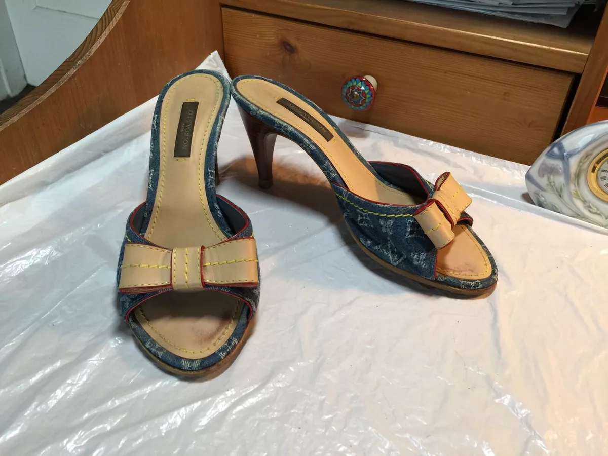 Louis Vuitton Monogrammed Mules in Blue