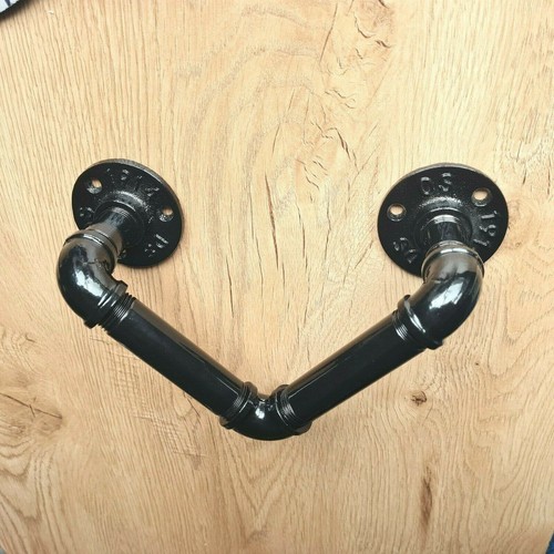 Portasciugamani per tubi stile industriale porta asciugamani steampunk - Foto 7 di 15