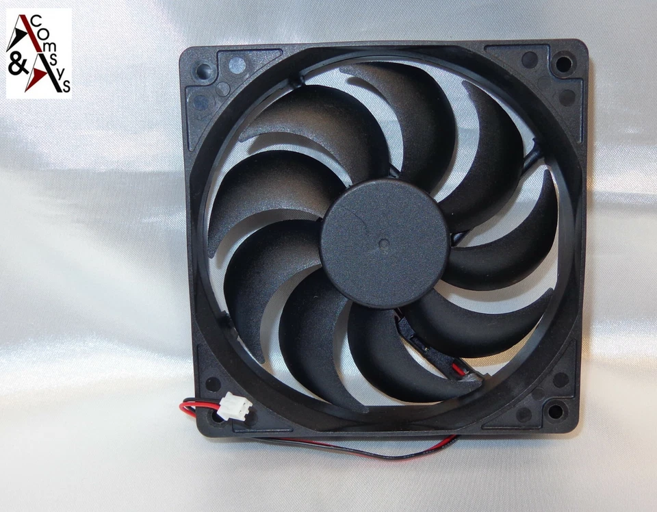 PC Netzteil Lüfter 12cm Fan 120x120x25mm DC 12V sehr leise Kühler 120mm Black - Bild 4 von 4