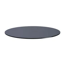 Round Grey Tempered Glass 1/2" Thick Table Top (54")