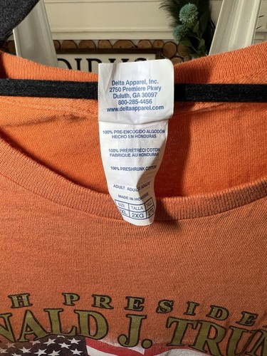 Donald Trump 45th President Of The United States Of America T-Shirt Orange 2XL - Picture 4 of 10