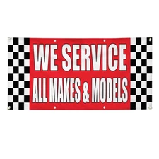 Vinyl Banner Multiple Options We Service All Makes & Models Auto Body Shop