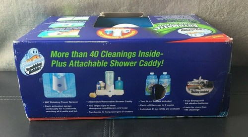 NEW Scrubbing Bubbles Automatic Shower Cleaner w/ (3) 34oz Bottle Refill & Caddy - Picture 5 of 9