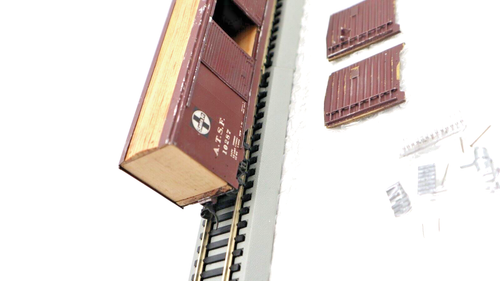 Wood/Brass, HO, ATSF, Maroon Auto Box Car, 10287, C-7+ Excellent - Picture 18 of 24