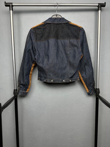 Levi's giacca vintage donna denim + pelle taglia XS - Foto 5 di 5