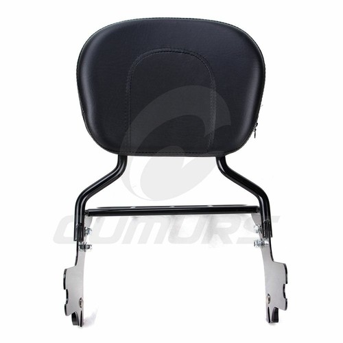 Detachable Backrest Sissy Bar w/Luggage Rack For Harley Touring Road King 97-08 - Foto 7 di 9