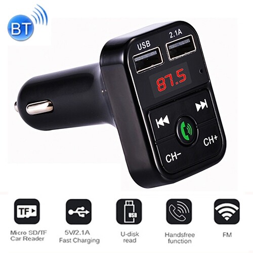 Bluetooth Fm Transmitter Car MP3 Player 2 USB Stick Car Cigarette Lighter Z231 - Picture 1 of 2