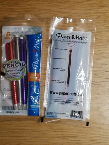 lot of 2 Packs Paper Mate Write Bros Mechanical Pencils, 0.7mm, HB #2 - Picture 3 of 4
